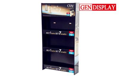 China Retail Store Cardboard Sidekick Display With Shelves For Olay Cosmetic for sale