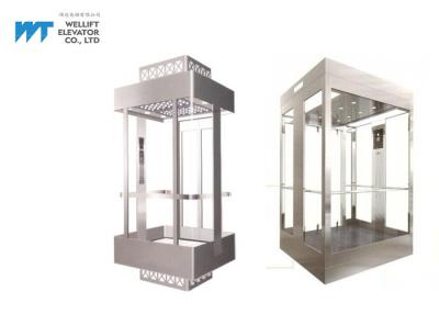 China Full Glass Cabin Panoramic Glass Elevator / Observation Elevator Load 630-1600KG for sale