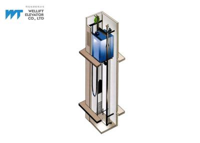 China espacio de la construcción de la reserva del elevador del pasajero de Roomless de la máquina de 1000kg el 1.5m/S en venta