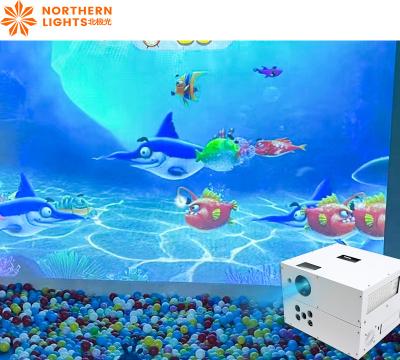 China 1024x768 Interactive Wall Projection Games Smashing Balls Interactive Projector System for sale