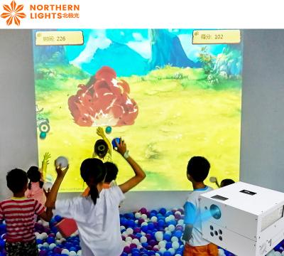 China Children'S Park Interactive Wall Projection Smashing Balls Games for sale