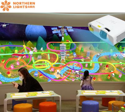 China Northern Lights Interactive Projector Touch Screen Magic Painting For Kids for sale