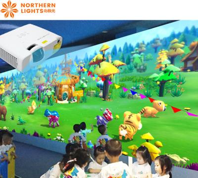 Китай 3400 Люменсов Детские интерактивные игры для живописи Интерактивная система проекции на стене продается