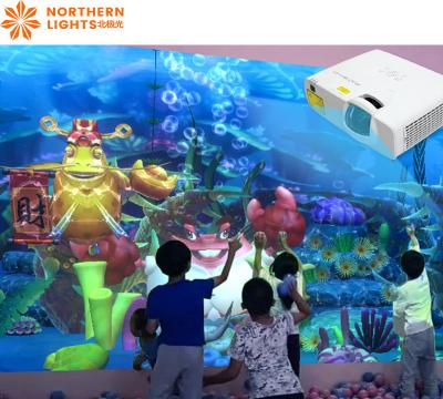 China Magic Painting Interactive Games Projector 3400lm For Amusement Park for sale