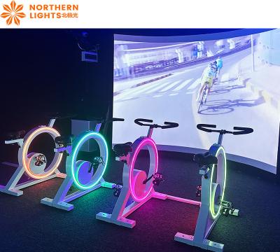 China Dynamic Bike VR Game Fitness Interactive Wall Projection Outdoor / Indoor for sale
