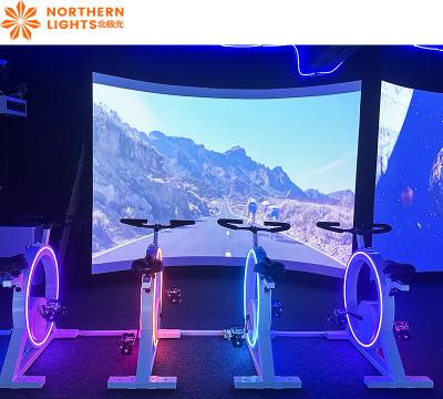 Chine 1280x800 AR Système mural interactif Vélo d'exercice avec jeux interactifs à vendre