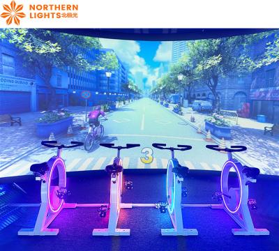中国 室内インタラクティブな仮想現実ゲーム ダイナミック・バイク VRゲーム インタラクティブ 販売のため