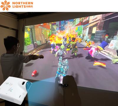 China Holographic 3400 LM Interactive Wall Projection Beam Interactive Game for sale