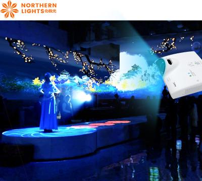 China Wall Interactive Hologram Projector Immersive Restaurant 5200 Lumens for sale