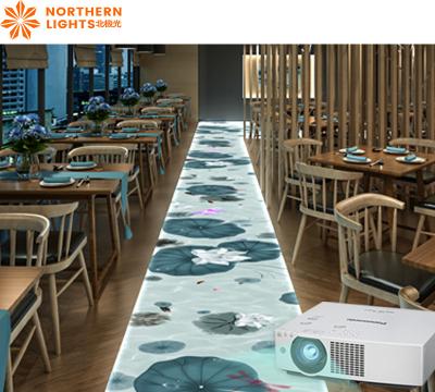 China Proyección holográfica en el piso Sala inmersiva Sistema de proyección en el piso 3200 lúmenes en venta