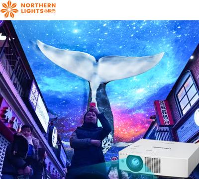 China Luzes do Norte Projeção Holográfica Sky Screen Imersivo Projector Para Museu à venda