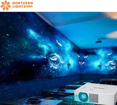 China Immersive 360 Projection Interactive Wall Projector 3 Channels for sale