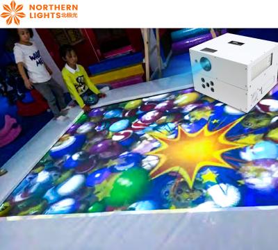 China Projeção interativa de piso de trampolim 3500 lumens para parque de diversões interior à venda