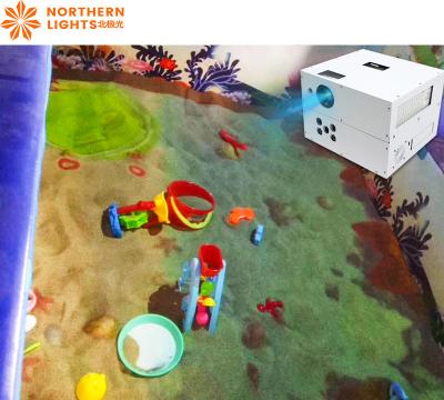 China Northern Lights Floor Interactive Projection Sand Pool Game For Kindergarten for sale