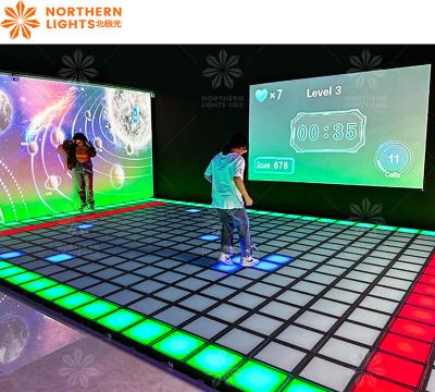 Chine 250V LED Dance Floor Tile Interactive Game Super Grid 2 Year Warranty à vendre
