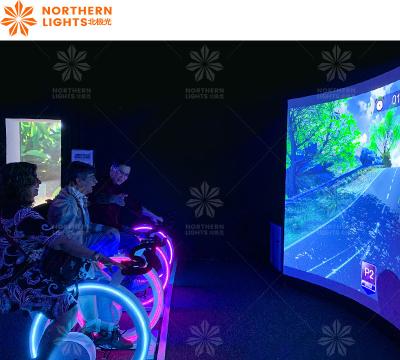 China Northern Lights Dynamic Racing Interactive Projection Game Bike Game à venda