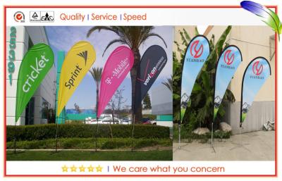 China No MOQ Fast Delivery Flying Banners , Cheap Customized Flag Banners Stands for sale