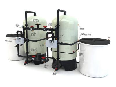 China 100L/Hour Water Softener Treatment Systems 75% Recovery Efficiency for sale