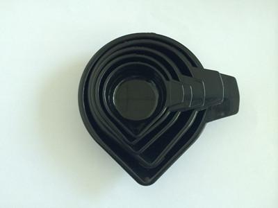 China la taza de medición plástica negra para la balanza de la escala/pesaje de la taza de las gemas fijó cinco PC en venta