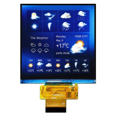 China 4 luz del sol SPI legible RGB ST7701S de la exhibición de la pulgada 480x480 Dots Square TFT LCD en venta