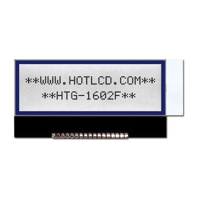 China 2X16 Character COG LCD | STN+ Gray Display With No Backlight | ST7032I/HTG1602F for sale