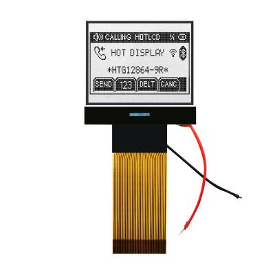 China 128X64 MCU LCD COG Module , IC 7565R Chip On Glass LCD Display HTG12864-9R for sale