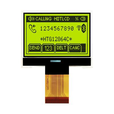 China 128X64 Graphic COG LCD Display FSTN Display With White Side Backlight HTG12864C for sale