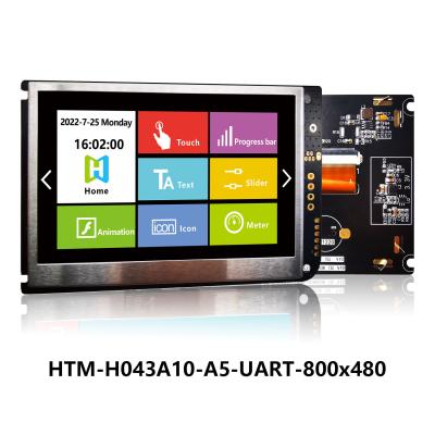 China 4.3 Inch UART TFT MODULE TFT LCD 480x272 Display PANEL WITH LCD CONTROLLER BOARD for sale