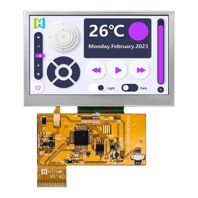 China 4.3 Inch Smart Serial 800x480 UART TFT Display Screen Sunlight Readable for sale