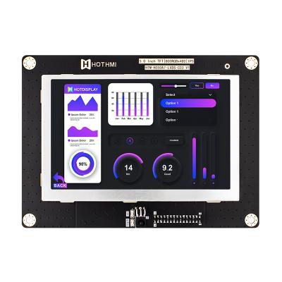 China 5.0 Inch IPS 800x480 Wide Temperature TFT LCD Module Display Panel LVDS for sale