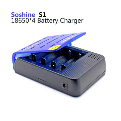 China Soshine S1-Max 4 slots 18650 Li-ion battery charger, battery charger for lithium-ion batteries for sale