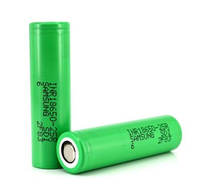 China Samsung INR18650-25R 2500mAh 3.7V Rechargeable Li-ion Power Battery Wholesale Authentic High Drain Battery for ecig mods for sale