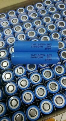 China New: Authentic Samsung INR18650-20S 2000mAh (Blue) 30A high discharge current 3.7V Lithium-ion rechargeable batteries for sale