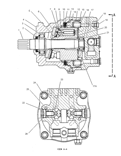 2042679 MOTOR GP-SWING Parts scheme