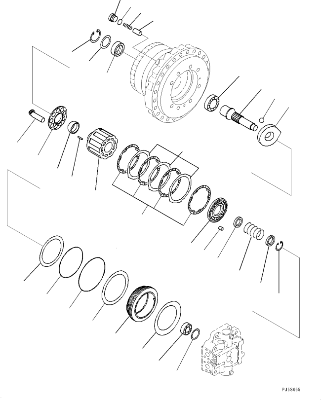 KOMATSU 708-8H-35130 Parts PLATE