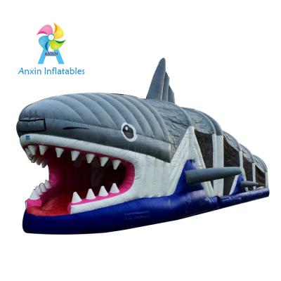 China China manufacturer amusement inflatable shark obstacle course games for children for sale