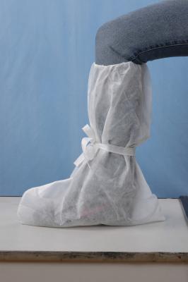 China Non Woven Disposable Boot Shoe Covers Non Skid Dustproof Waterproof for sale