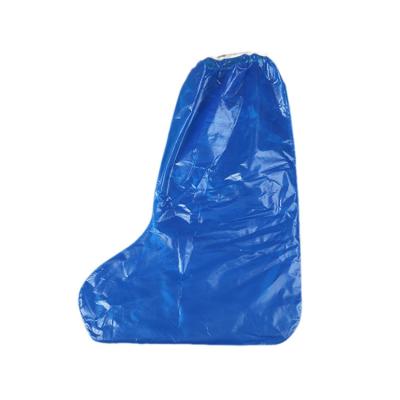 China PE HDPE Material Disposable Boots Cover Waterproof 40×45cm Size for sale