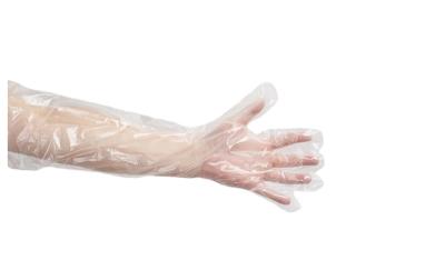 China 90CM LDPE Shoulder Length Veterinary Gloves For Livestock Agriculture for sale