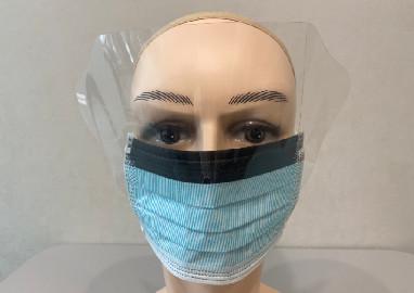 China Level 3 Surgical Disposable Protective Face Mask With Visor Anti Fog Earloops for sale