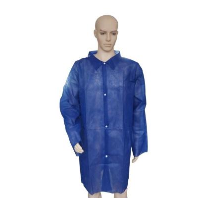 China Medical Soft Disposable Lab Jackets Waterproof With Long Sleeves for sale