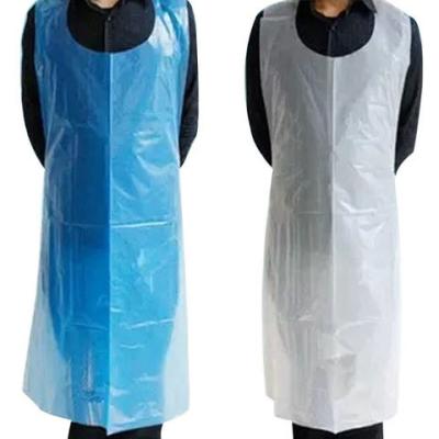 China Lightweight HDPE Disposable Aprons Waterproof For Food Processing for sale