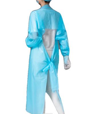 China Water Resistant Disposable CPE Gown , Plastic Medical Gowns Breathable for sale