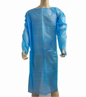China 102x194cm Disposable CPE Gown Waterproof Dustproof With Thumb Loop for sale