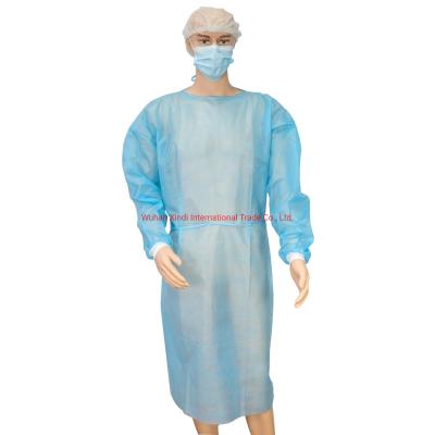 Chine L'isolement jetable intégral habille les robes jetables chirurgicales d'épaisseur moyenne à vendre