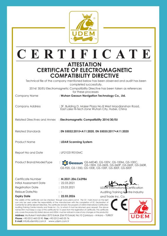 CE Certificate - Wuhan Geosun Navigation Technology Co., Ltd
