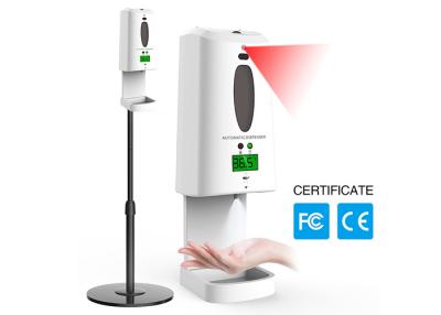 China Capacidad de medición infrarroja 1300 del dispensador del desinfectante de la mano de la temperatura del cuerpo de Touchless en venta