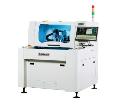 中国 Genitec二重仕事台PCBのルーター機械GAM320Aが付いているオフ・ラインの自動PCBの分離器 販売のため