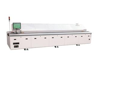 China 64KW 0.01m/min Lead Free Reflow Oven 8 Heating Zones SMT Production Line for sale
