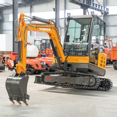 China Construction Site 3ton Toros Mini Excavator Small Earth Moving Machinery for sale